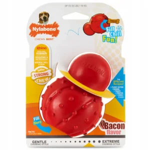 Gryzak dla psa Nylabone zabawka czerwona na przysmaki 2
