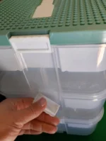Dziecięce pudełko do przechowywania z pokrywką na klocki Lego, 6
