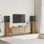 PODSTAWKI POD GŁOŚNIKI 2 SZT. DĄB ARTISAN 30X30X95CM 2