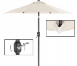 Parasol klasyczny Songmics beże i brązy 200 x 230 cm 8