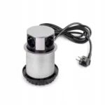 Emuca Chowana listwa zasilająca Vertikal, 3xUE + 2xUSB A,+1x USB C, Srebrna