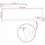 VidaXL Obramowania trawnika 20 sztuk 100x0.5x30 cm stal ocynkowana 5