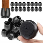 Nakładki na nogi krzesła 17-21mm CZARNE x32 5