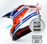 ILM Dziecięcy Młodzieżowy Kask Motocrossowy Model-Z705 49-50cm rozmiar S 4