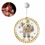 WISZĄCA LAMPKA ILUZJA 3D LED DEKORACJA OZDOBA ŚWIĄTECZNA MIKOŁAJ 9