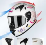 ILM kask Motocyklowy dziecięcy, Różowy, XS 51-52cm 5