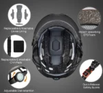 ILM Kask rowerowy dla dorosłych z ładowanym przez USB 2