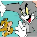 Haft Diamentowy 5D Malowanie Diamentami 30x40cm tom i jerry