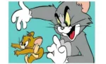 Haft Diamentowy 5D Malowanie Diamentami 30x40cm tom i jerry