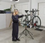 Stojak na rower, do serwisowania rowera Arebos czerwony 7