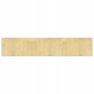 DYWAN PROSTOKĄTNY JASNY NATURALNY 60X300CM BAMBUSOWY 2
