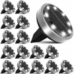 Solar lampy Ogrodowe 13 Sztuk LED Zimne Białe Wodoodporne, do ziemi