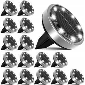 Solar lampy Ogrodowe 13 Sztuk LED Zimne Białe Wodoodporne, do ziemi