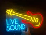 Ineonlife Live Sound Gitara , kolorowe światła neonowe LED 3