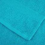VidaXL 10-częściowy zestaw ręczników Premium w kolorze turkusowym 600 gsm 5