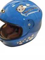KASK MOTOCYKLOWY DLA CHŁOPCÓW I DZIEWCZYNEK REGULOWANY OCHRONNY NIEBIESKI M 3
