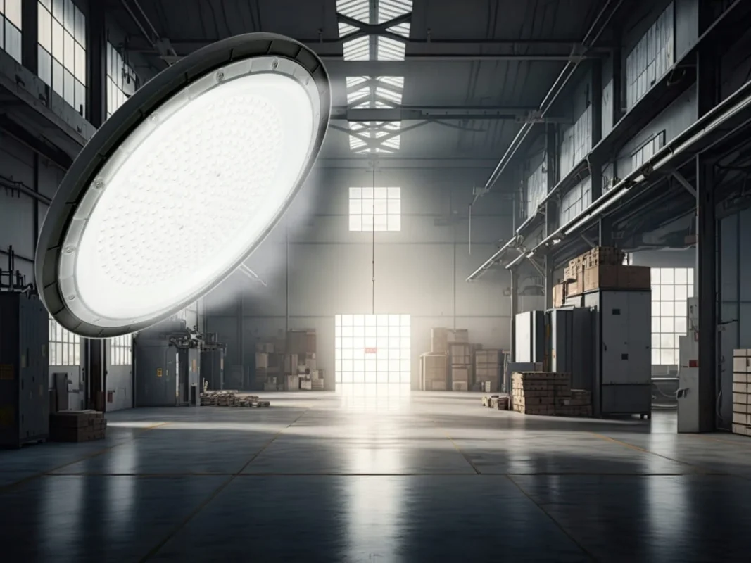 Reflektor HIGH BAY UFO 150 300W 6000K do magazynu na hale produkcyjną IP65 2