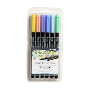 LYRA PISAKI AQUA BRUSH SET PASTEL 6 SZT 2