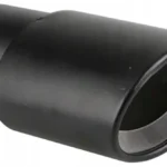 Osłony na rury wydechowe ze stali szlachetnej, uniwersalne, czarne, 63mm