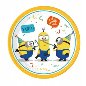 Talerzyki Procos Minionki 23 cm 8 szt.