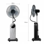 Wentylator podłogowy Aigostar Forest Mist czarny