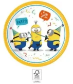 Talerzyki Procos Minionki 23 cm 8 szt. 2