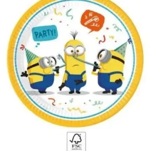 Talerzyki Procos Minionki 23 cm 8 szt. 2