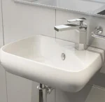 Umywalka nablatowa ceramiczna | Nowoczesna | Biała | Trwała | Łazienkowa 3
