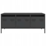 VidaXL Stolik kawowy, czarny, 101,5x50x43,5 cm, stal 4