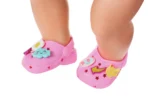 BABY born Granatowe klapki z przypinkami dla Lalki Buciki 4