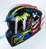 Kask Motocyklowy ILM Z501 Joker Full Face Pinlock DOT Rozmiar M Integralny 3
