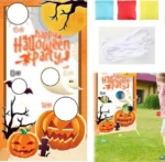 Gry w rzucanie woreczkami fasoli na Halloween