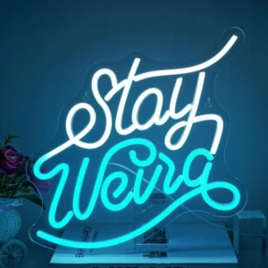NOXET Stay Weird Neon Sign LED Signs do dekoracji ściennych 2