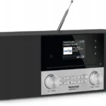 Radio TechniSat z odtwarzaczem CD DAB+ FM internetowe czarne