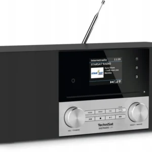 Radio TechniSat z odtwarzaczem CD DAB+ FM internetowe czarne