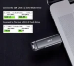Pendrive Dysk USB 3.2 Gen2 SSK 1 TB 550 MB/s 2W1 OUTLET