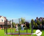 Osłona sprężyn trampoliny AREBOS 183 cm czerwona UV wodoodporna 9