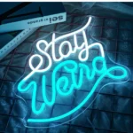NOXET Stay Weird Neon Sign LED Signs do dekoracji ściennych