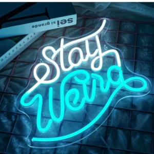 NOXET Stay Weird Neon Sign LED Signs do dekoracji ściennych