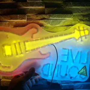 Ineonlife Live Sound Gitara , kolorowe światła neonowe LED 2