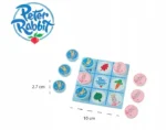 Peter Rabbit kółko i krzyżyk, drewniane klocki, zabawka 4