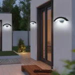 Kinkiet ogrodowy Comely czarny zintegrowane źródło LED 24 W 5