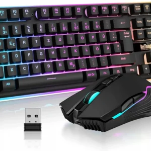Klawiatura RedThunder + w zestawie myszka Redthunder 3200Dpi czarna