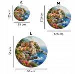 Iconic Puzzles - Portofino, Włochy, 100% zrównoważone drewniane puzzle 3