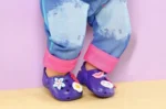 BABY born Granatowe klapki z przypinkami dla Lalki Buciki 7