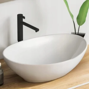 Umywalka Nablatowa owalna VMbathrooms 41 cm biały 2