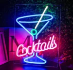 Looklight Neonowy szyld koktajlowy do koktajli