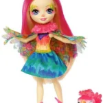 Zestaw laka z papugą Mattel Enchantimals Peeki Parrot