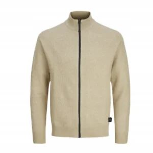 JACK&JONES KARDIGAN DZIANINOWY BEŻOWY na prezent