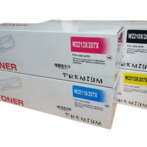 Tonerdo HP HP W2210X czerwony (magenta), niebieski (cyan), żółty 3 szt